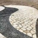 河北 黄金麻冰裂缝室外铺装效果完美展示