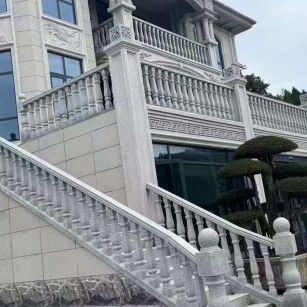 河北 芝麻白别墅，栏杆