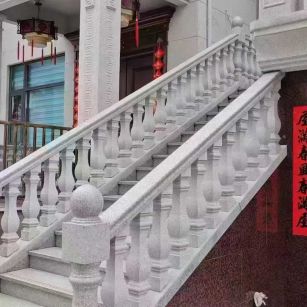 河北 天然石材 阳台庭院护栏、栏杆