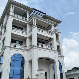 河北芝麻白别墅干挂效果展示