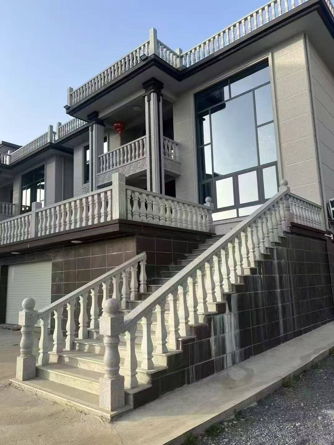 河北 芝麻白别墅阳台栏杆，楼梯栏杆
