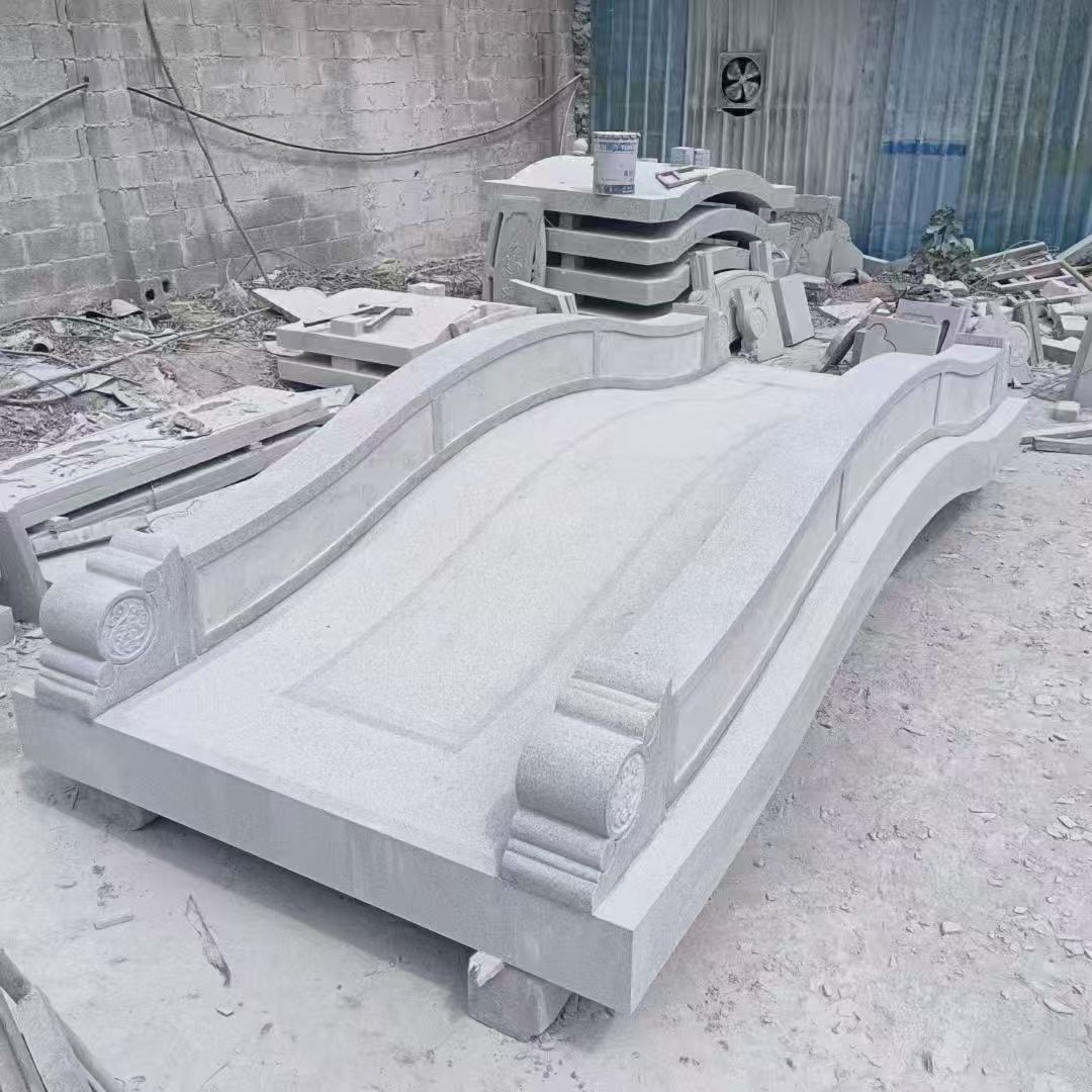 河北 芝麻灰花岗岩园林景观 小石桥