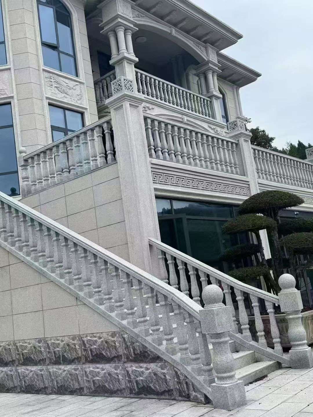 河北 芝麻白别墅，栏杆