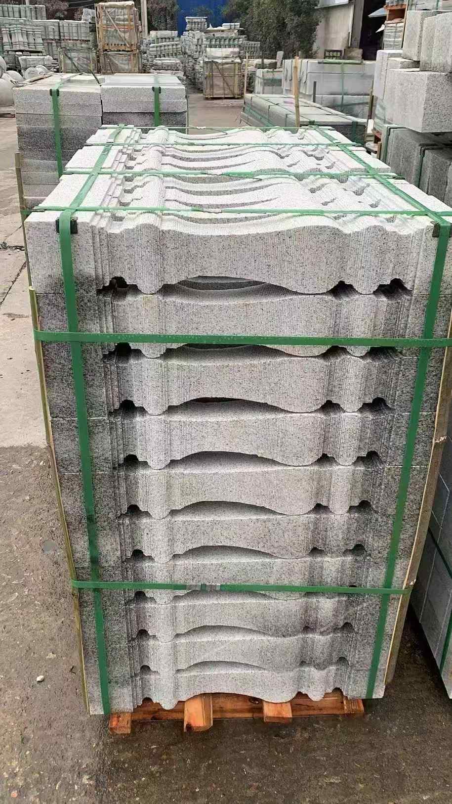 河北 芝麻白方形拉丝面，栏杆花瓶柱