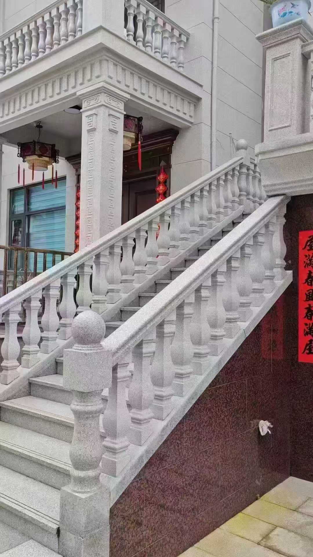河北 天然石材 阳台庭院护栏、栏杆