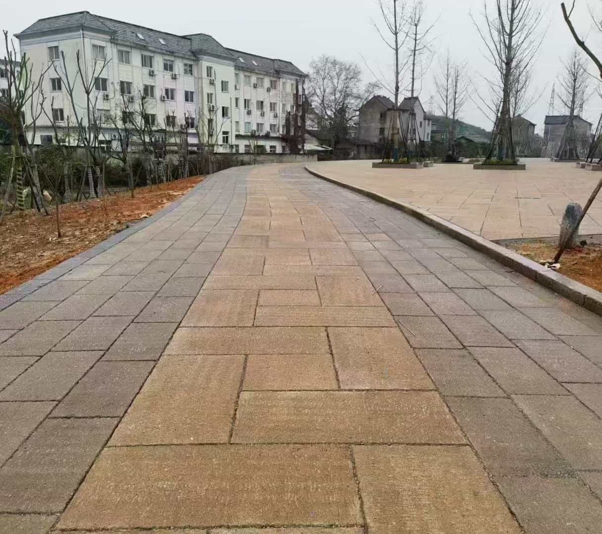河北仿古石铺装效果