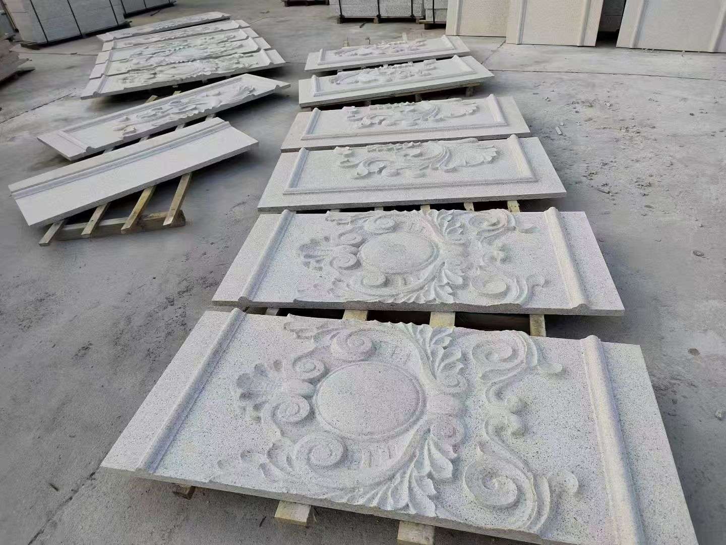 河北 芝麻白干挂雕花板