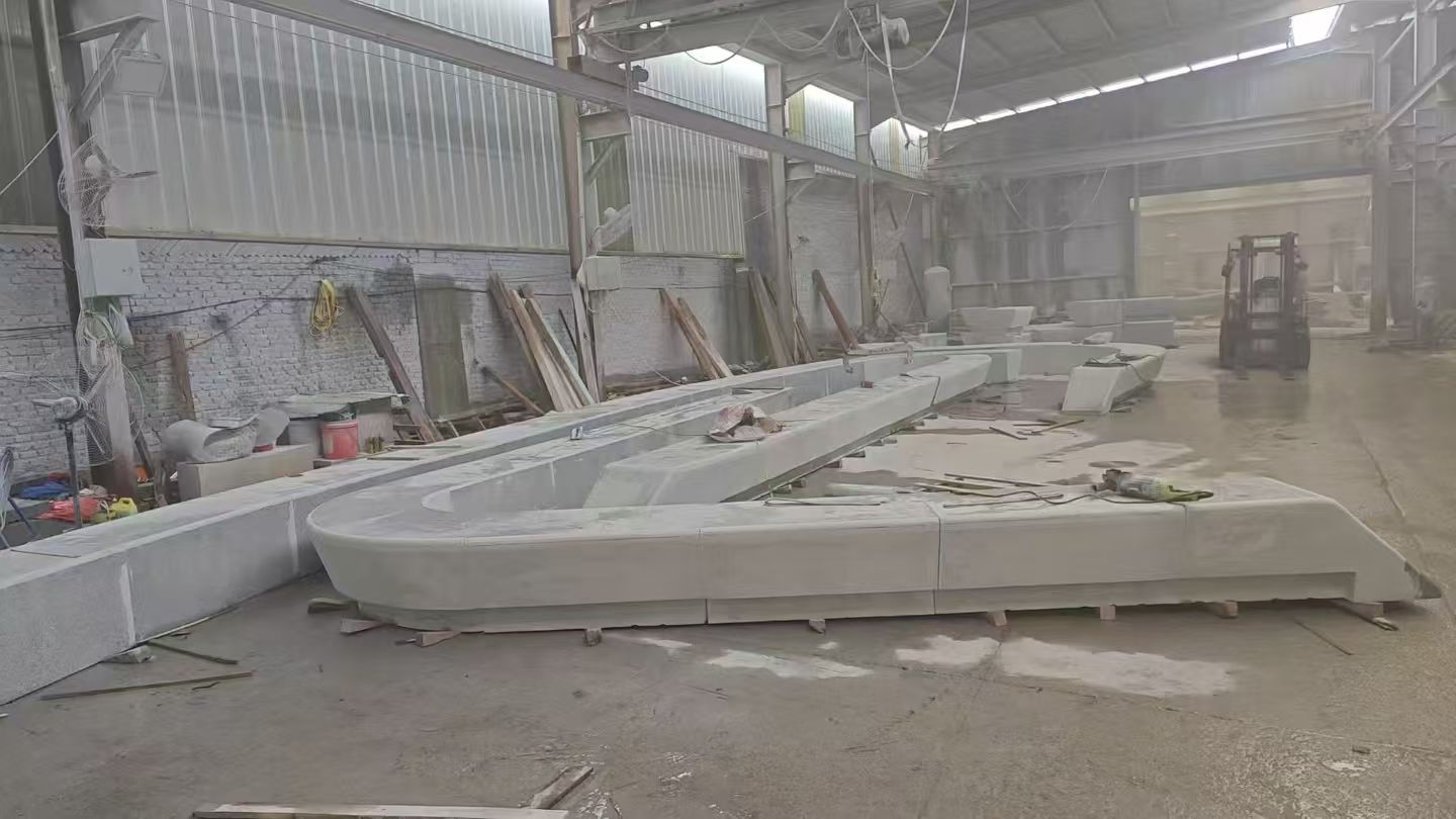 河北 花岗岩整石坐凳拼装